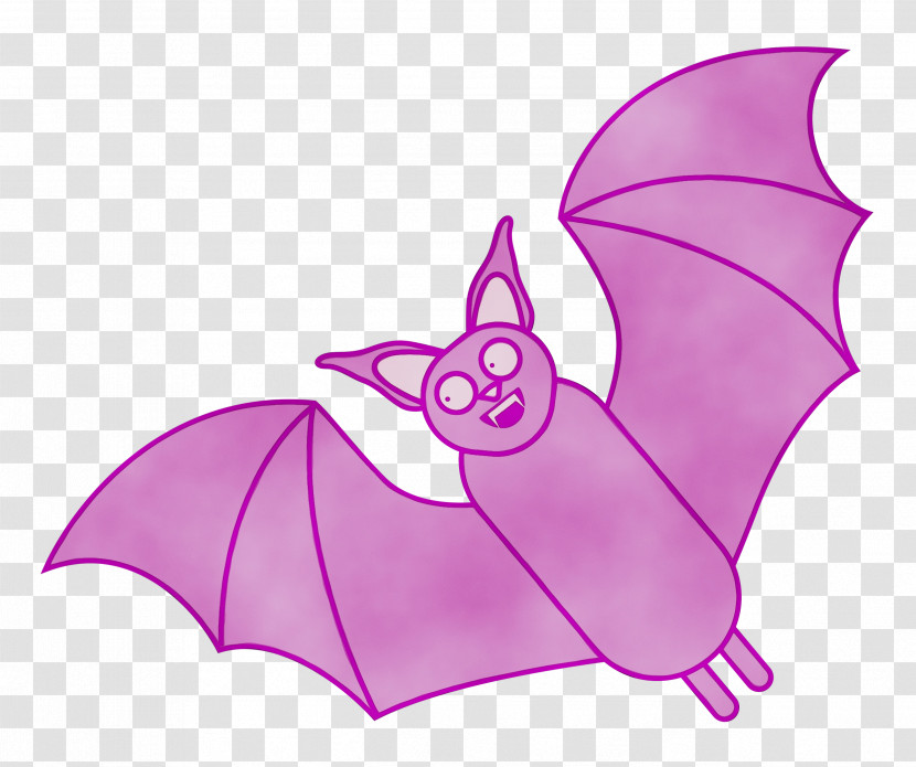 Cartoon Pollinator Pink M Bat-m Transparent PNG