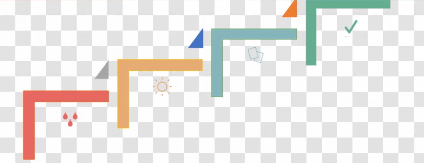 Download Polygonal Chain - Logo - Color Rise Ladder Transparent PNG