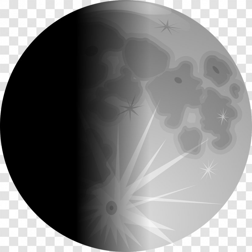 Lunar Phase Laatste Kwartier Moon Clip Art - Full Transparent PNG