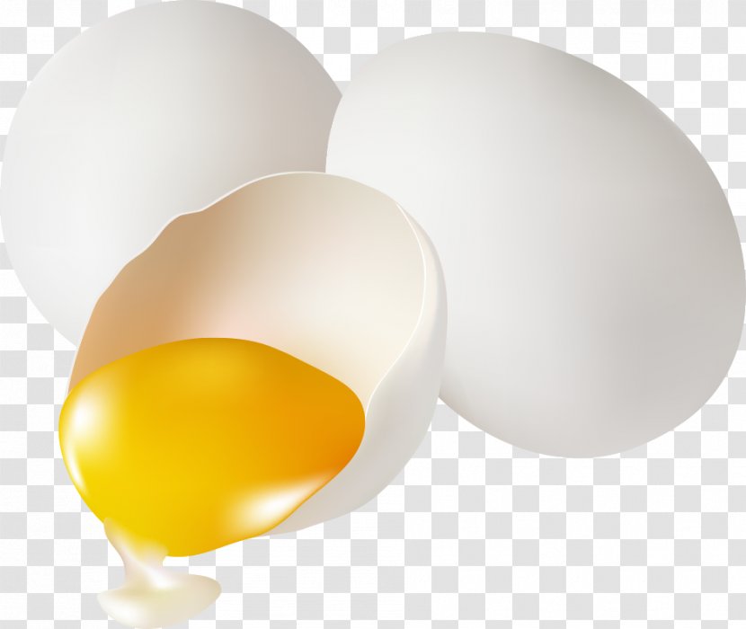 Egg White Yellow Yolk - Vector Transparent PNG