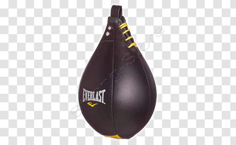 Everlast Black Leather Speed Bag Large Punching & Training Bags Boxing Transparent PNG