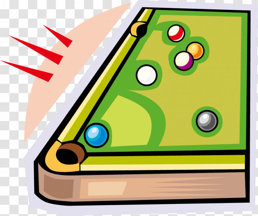 Billiards Billiard Table Snooker Clip Art - Recreation - Cartoon Vector Tables Corner Transparent PNG