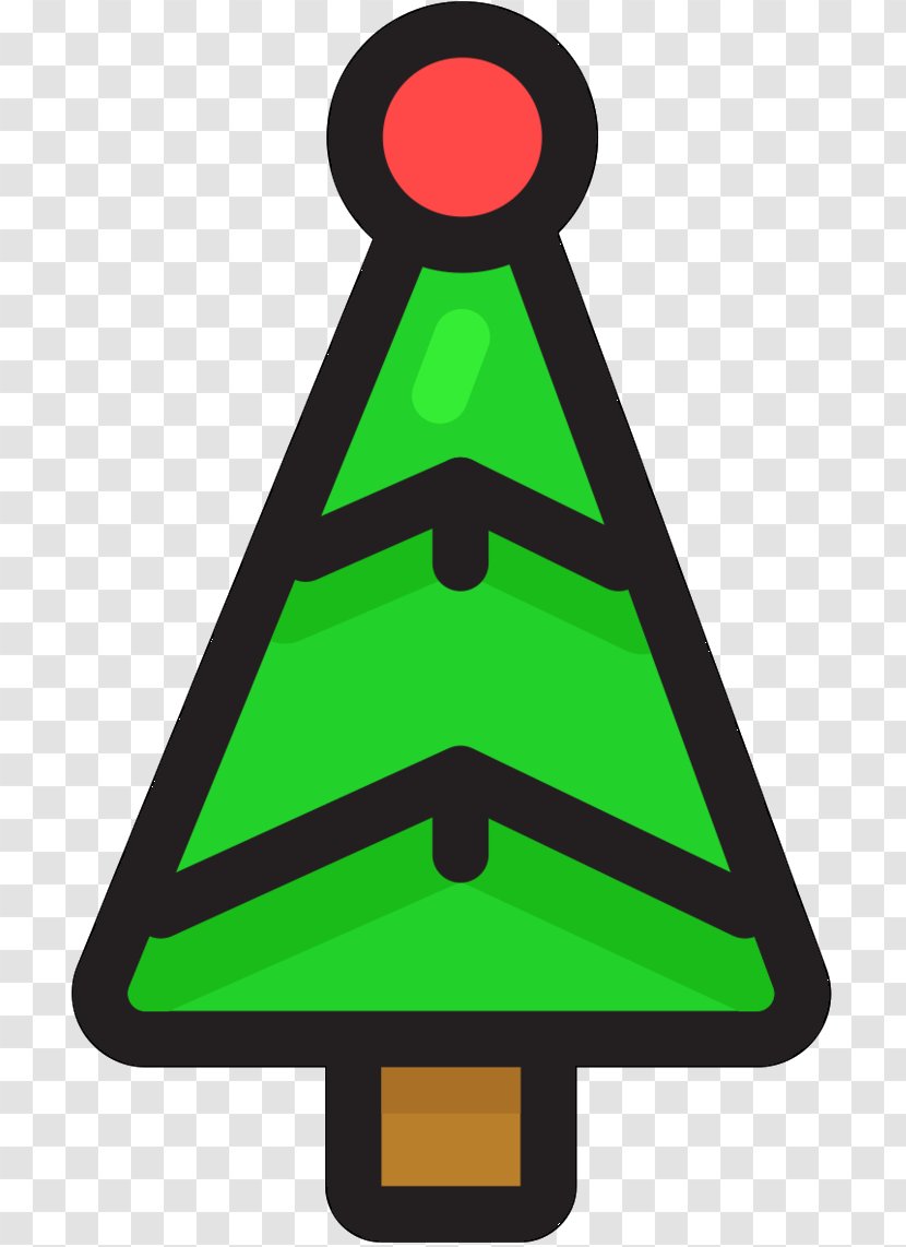 Clip Art Christmas Tree Line Day - Traffic Sign Transparent PNG