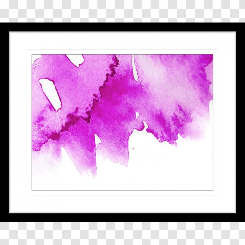 Watercolor Painting Work Of Art Printmaking - Pink Transparent PNG
