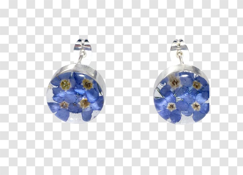 Sapphire Earring Silver Body Jewellery Transparent PNG