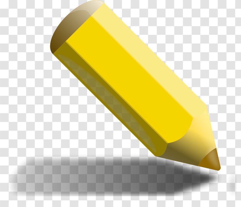 Colored Pencil Yellow Clip Art - Eraser - Pictures Of A Transparent PNG