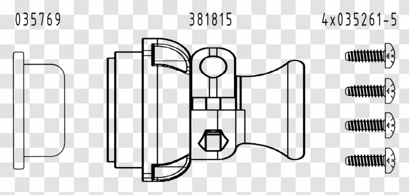 Door Handle Car Drawing Line - Technical Standard Transparent PNG