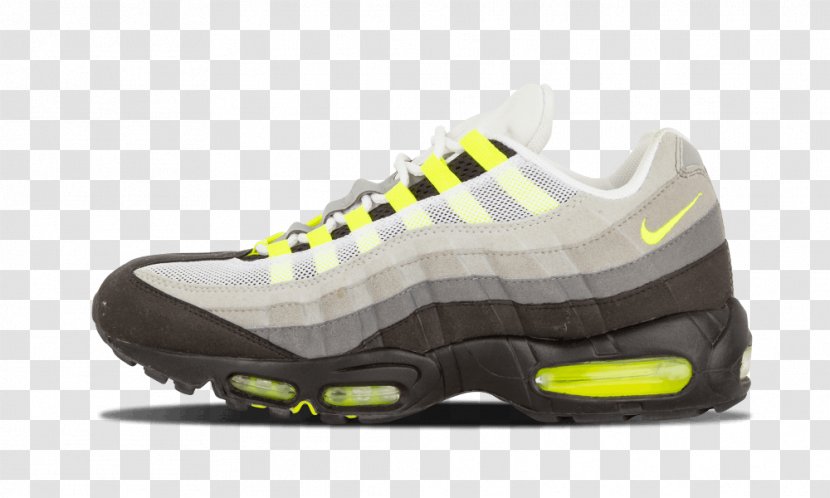 Mens Nike Air Max 95 Sports Shoes OG - Rainbow Neon Transparent PNG