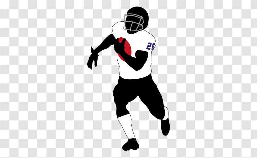 Rugby American Football Player - Silhouette Transparent PNG