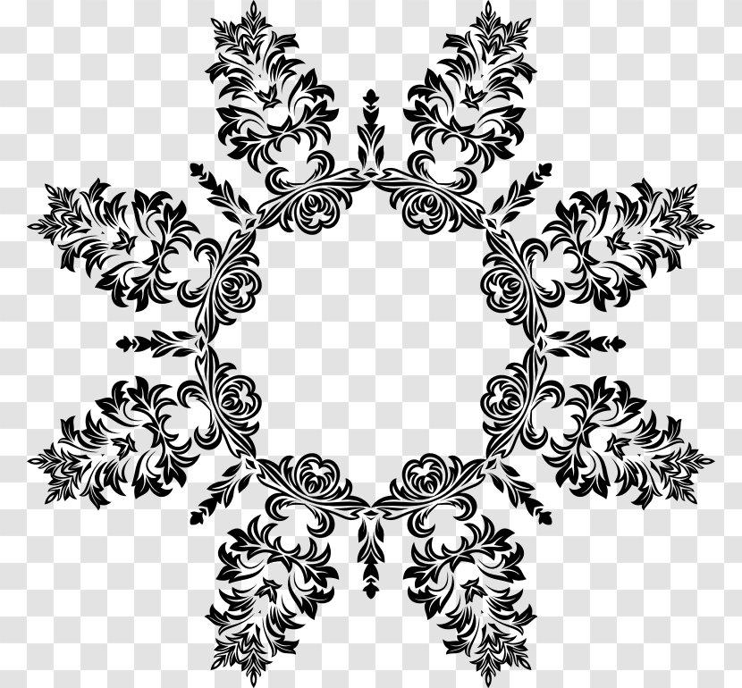 Photography Ornament Black And White - Monochrome - Fancy Line Transparent PNG