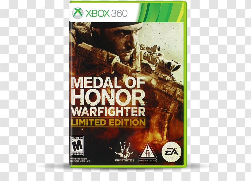 Medal Of Honor: Warfighter Xbox 360 Airborne Tom Clancy's Ghost Recon Advanced - Video Game Console - Platinum Transparent PNG