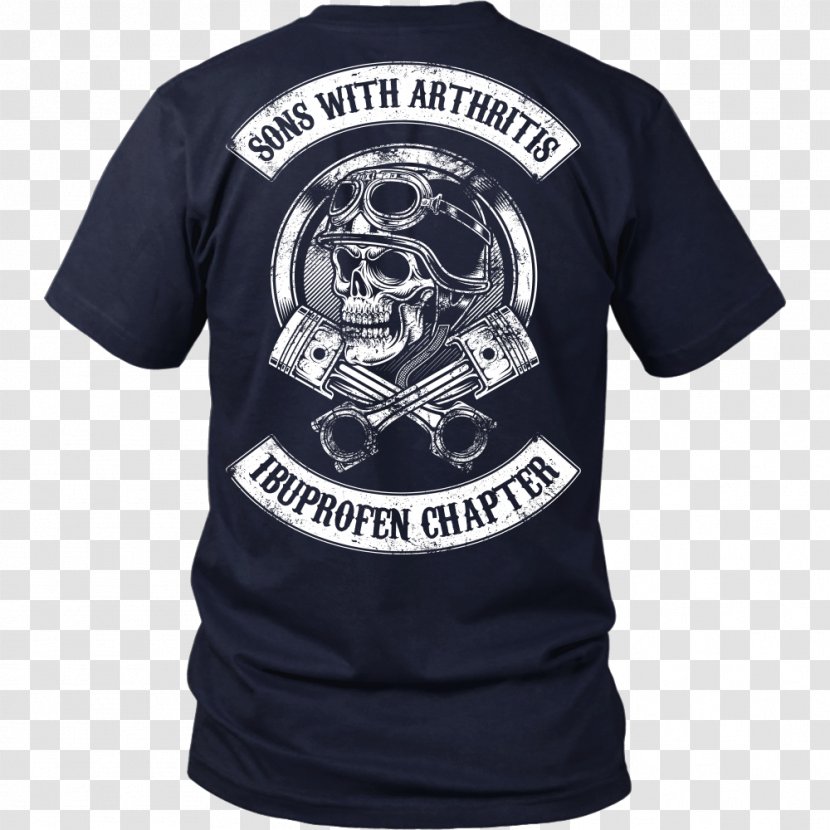T-shirt Son Sleeve Motorcycle - Shirt - Arthritis Transparent PNG