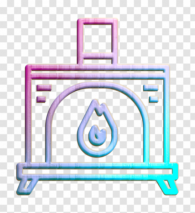 Fireplace Icon Home Decoration Icon Furniture And Household Icon Transparent PNG