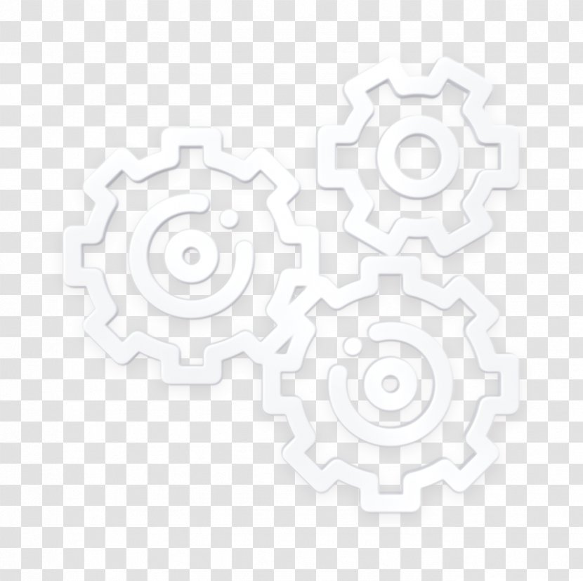 Gears Icon Gear Mass Production - Spiral - Logo Blackandwhite Transparent PNG