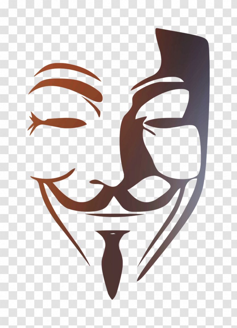 Guy Fawkes Mask V Abziehtattoo - Logo Transparent PNG