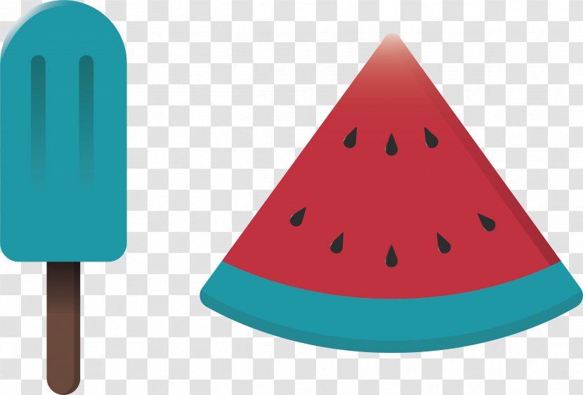 Watermelon Ice Pops Cream Vector Graphics - Melon Transparent PNG