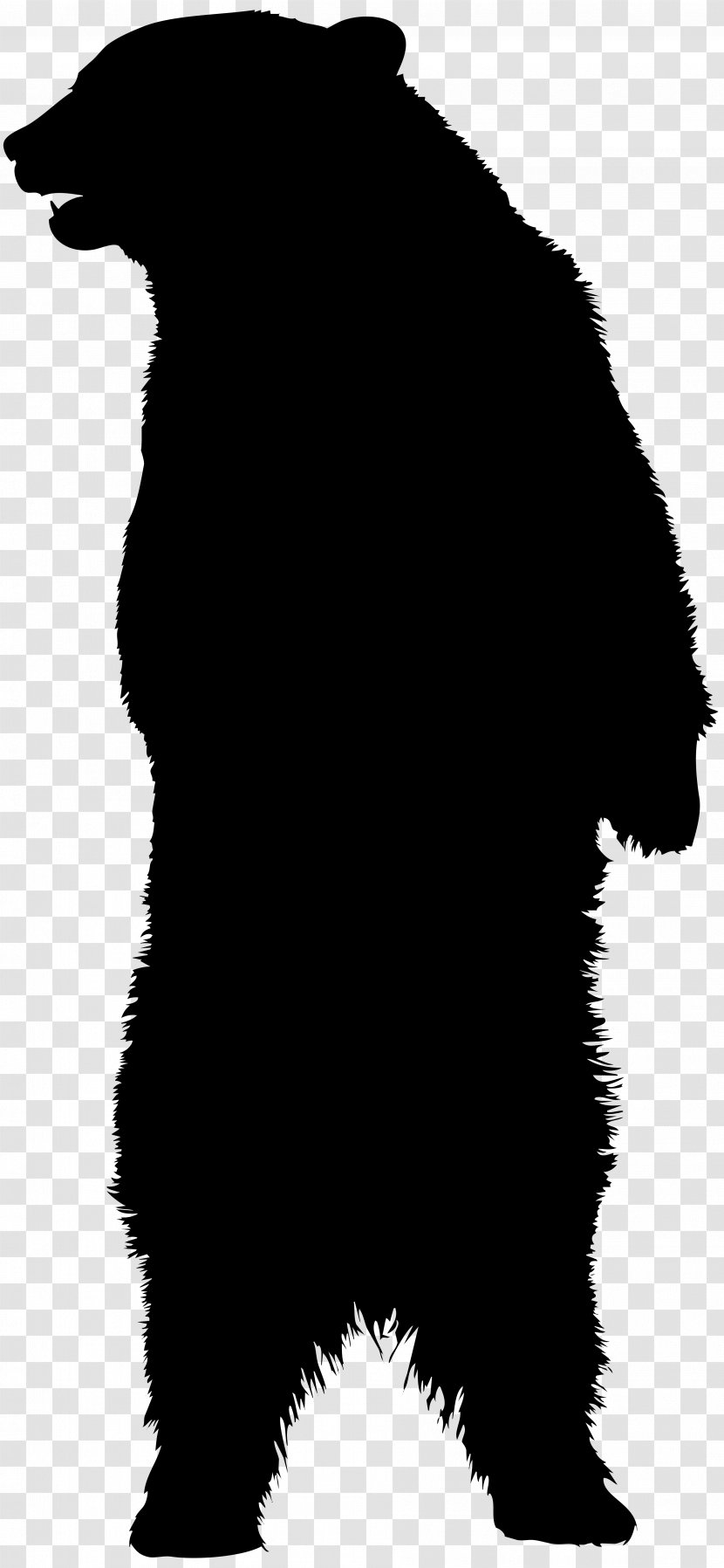 American Black Bear Silhouette Clip Art Transparent PNG
