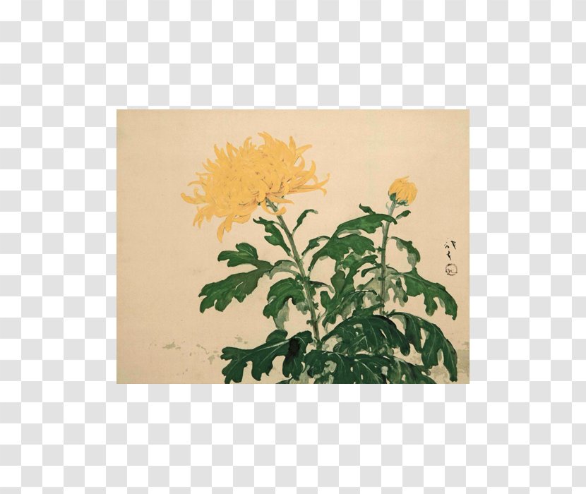 古美術 Hako 2 Painter Chrysanthemum Author - Huang Jujube Transparent PNG