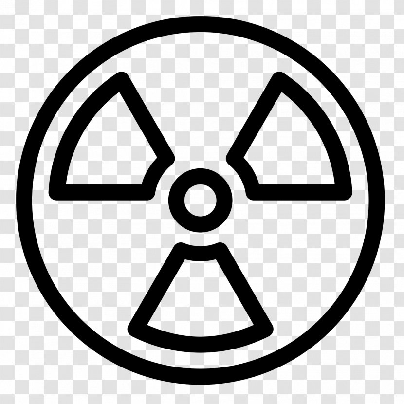 Nuclear Power Plant Weapon Radioactive Decay - Line Art - Brand Transparent PNG