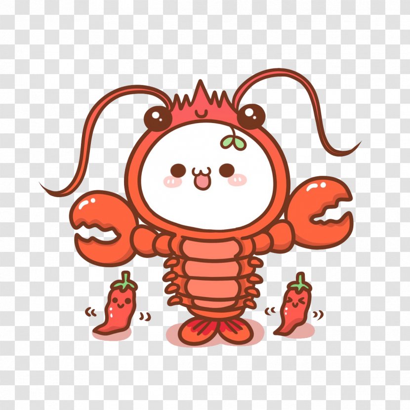 China Emoji Lobster - Tree - Tail With Chili Sauce Transparent PNG