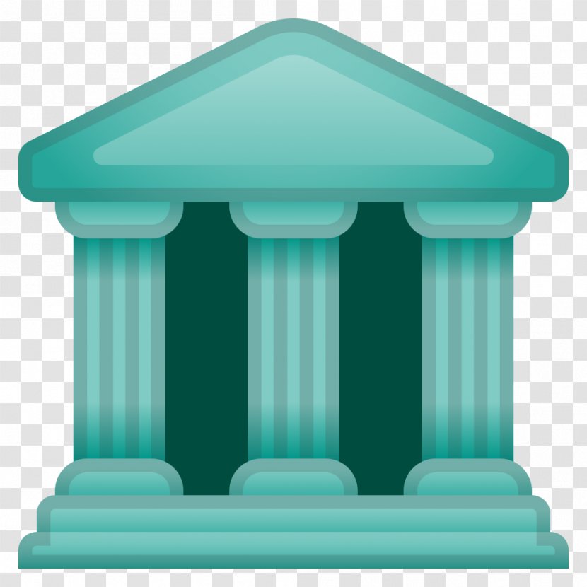 Emoji Transparency Bank - Blue - Building Icon Jakarta Parthenon Transparent PNG