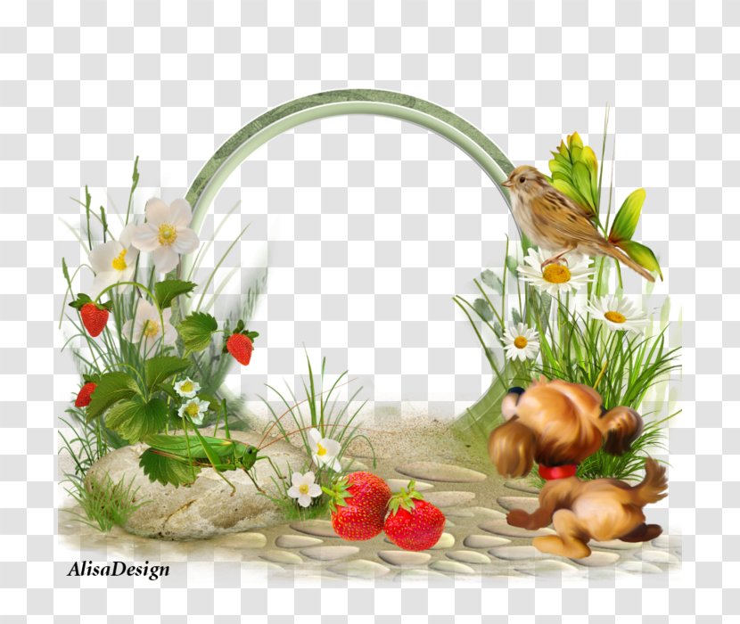Floral Design Flowerpot - Bingkai Bunga Transparent PNG