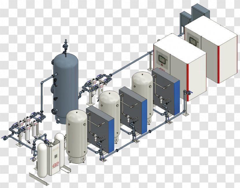 Gas Nitrogen Oxygen System Concentrador D'oxigen - Scrubber - Lanta De Cafe Transparent PNG