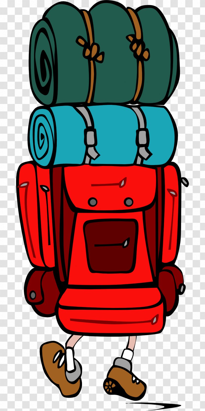 Backpacking Hiking Clip Art - Luggage Transparent PNG