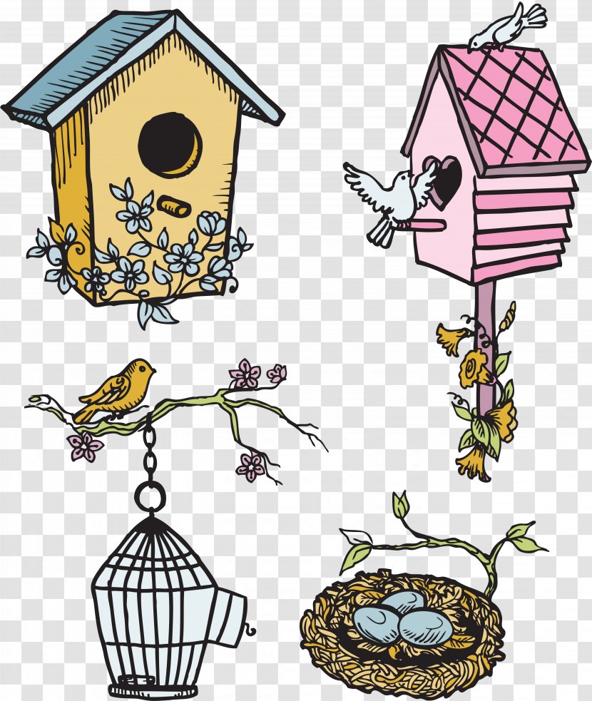 Bird Nest Owl Clip Art - Artwork - Cartoon Transparent PNG