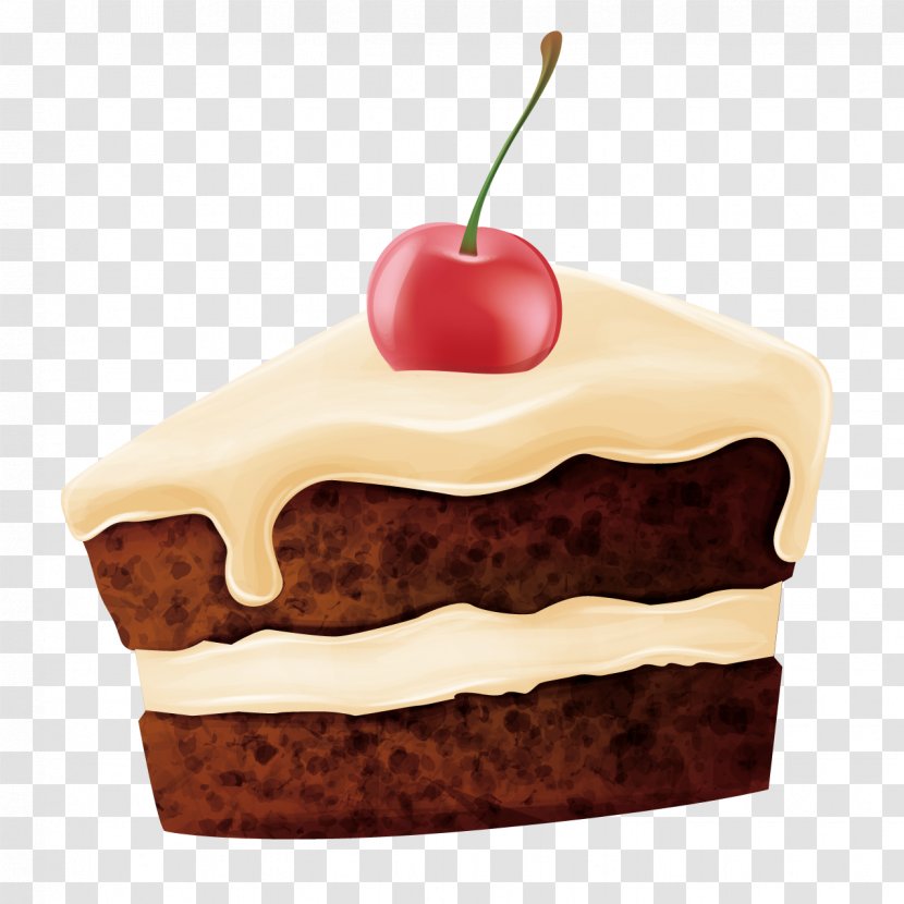 Cream Cupcake Cherry Cake Torte Bxe1nh - Prunus Tomentosa Transparent PNG