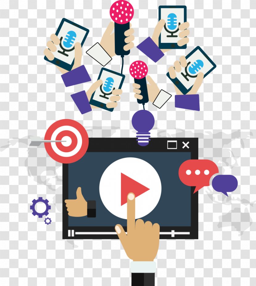 Social Video Marketing Digital Promotion Corporate - Company Transparent PNG