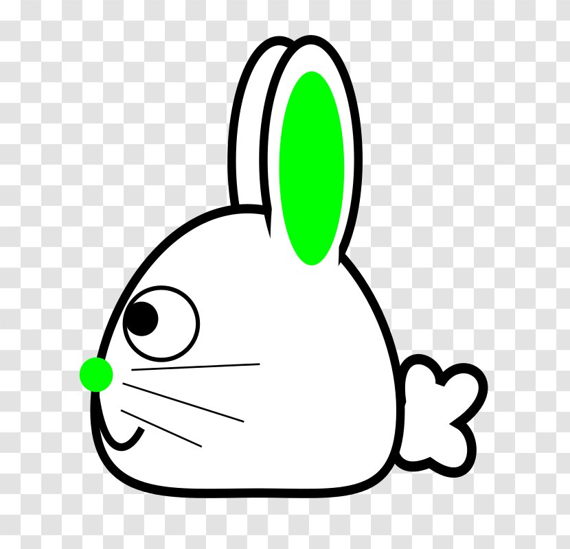 Drawing Clip Art - Smile - Cartoon Bunny Hand Painted Rabbit,Rabbit Head,green Transparent PNG