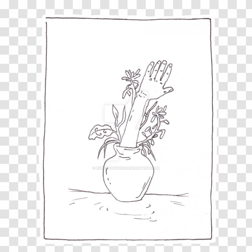 Visual Arts Line Art Paper Sketch - Flower - Pitaya Transparent PNG