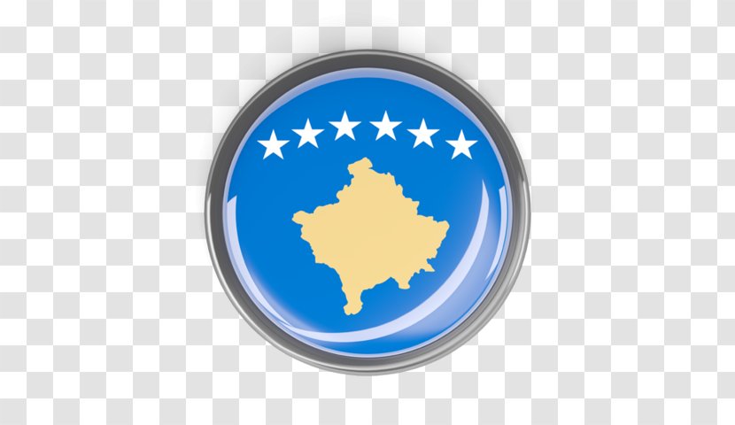 Flag Of Kosovo Palestine - Gallery Sovereign State Flags - Circle Metal Transparent PNG