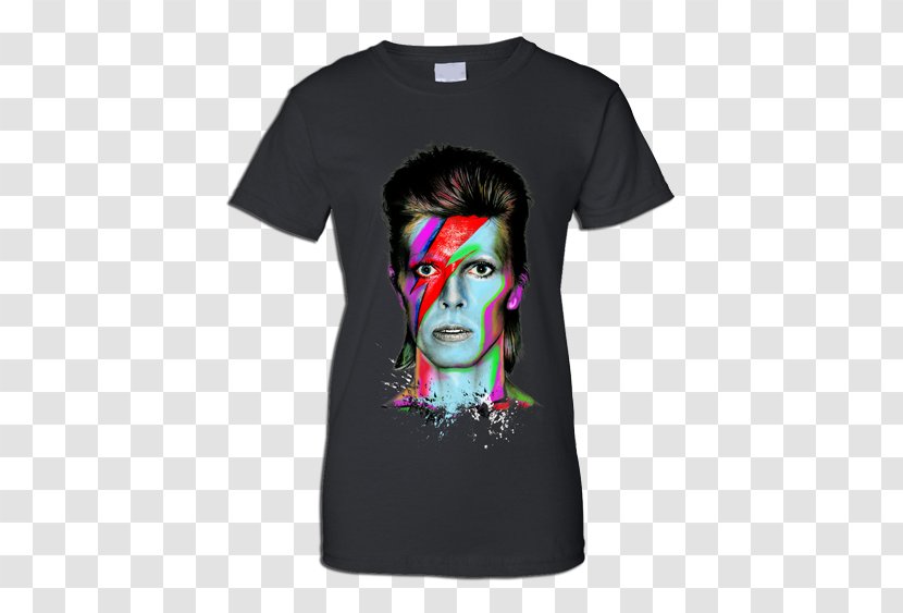 T-shirt Hoodie Clothing Sleeve - Active Shirt - David Bowie Transparent PNG