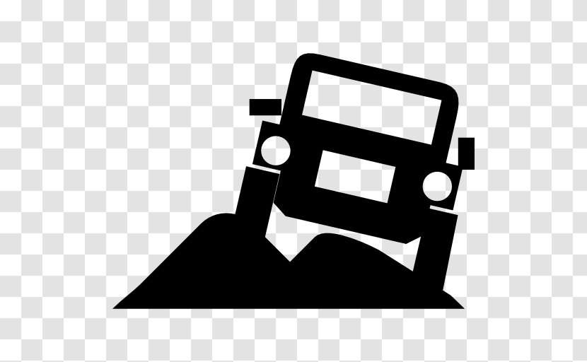 Jeep Car Off-roading Transport - Black And White - Driving Transparent PNG