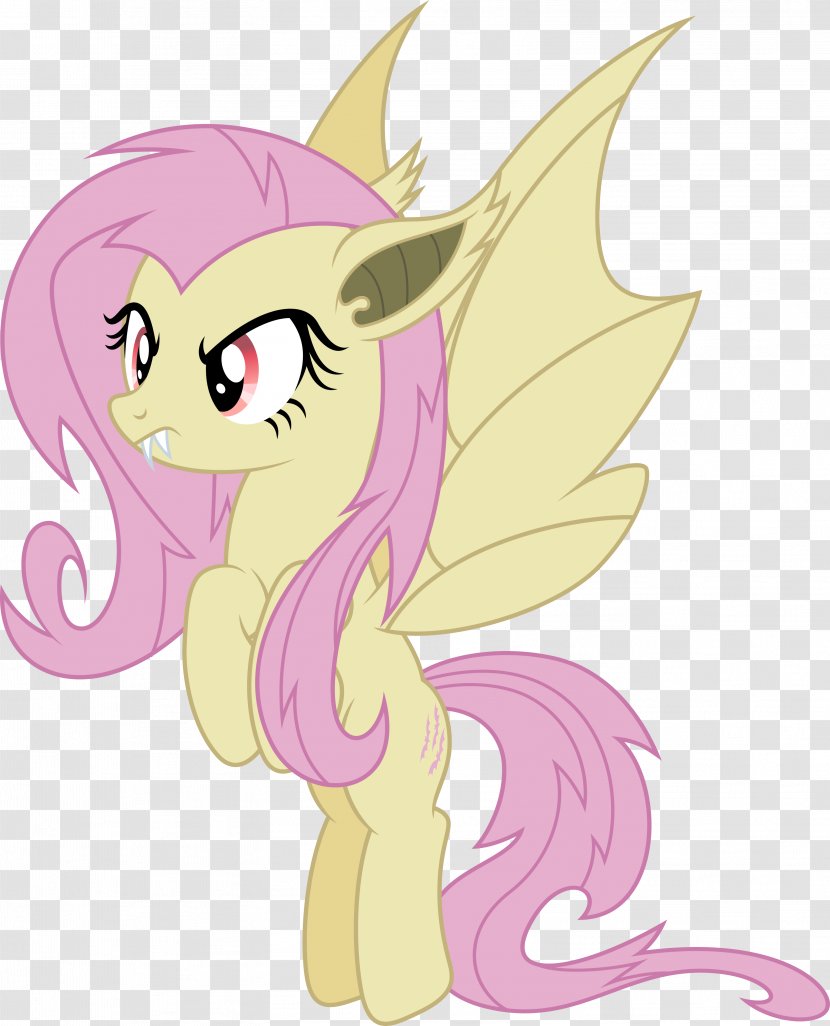 Fluttershy Rainbow Dash Applejack Pinkie Pie Rarity - Watercolor - Small Mousetailed Bat Transparent PNG