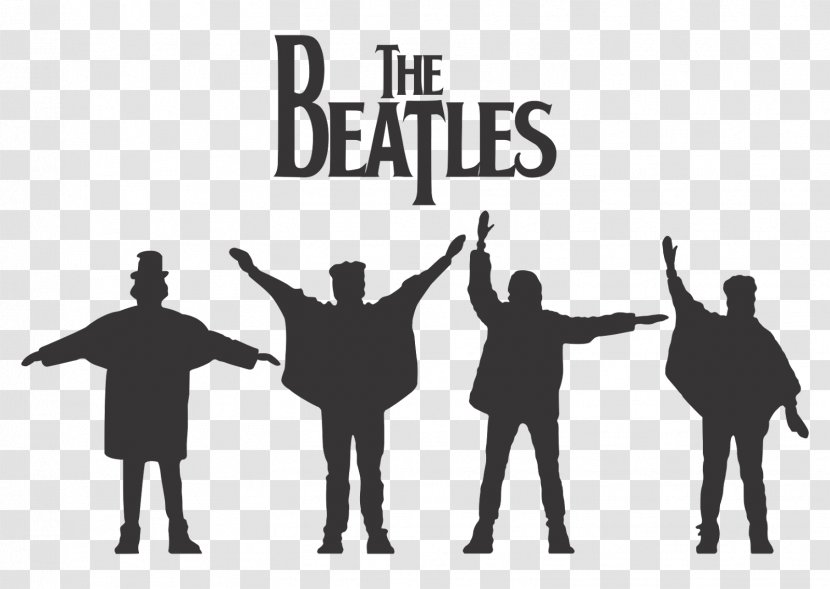 The Beatles Abbey Road Silhouette - Brand - Rock Band Live Performances Vector Silhouettes Transparent PNG