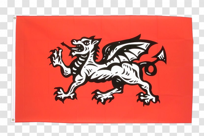Flag Of England White Dragon Wales - History Anglosaxon Transparent PNG