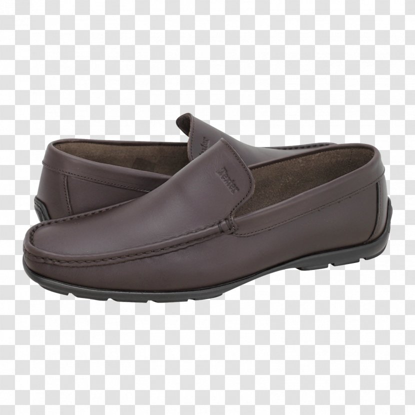 Slip-on Shoe Leather Cross-training Walking - Brown - Texter Transparent PNG