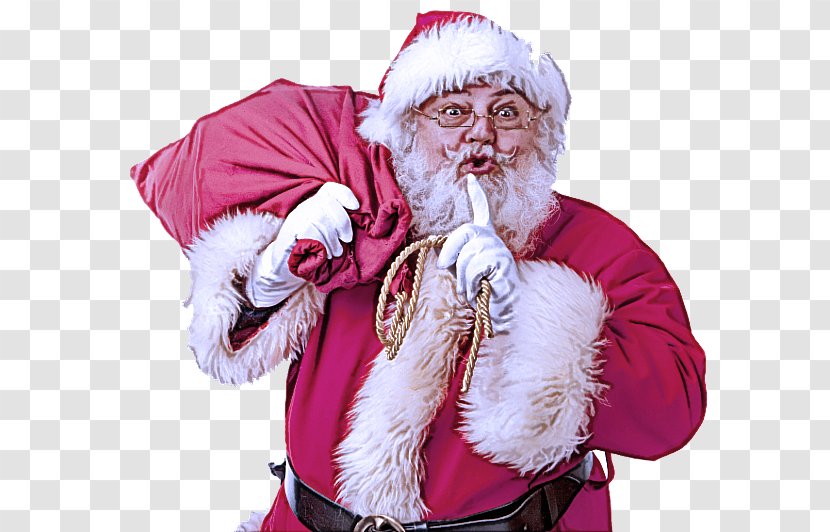 Santa Claus - Moustache - Costume Christmas Transparent PNG