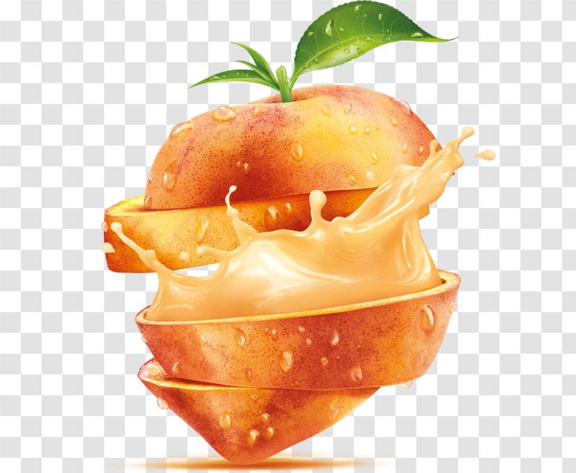 Juice Peach Fruit Auglis - Diet Food - Splash Transparent PNG