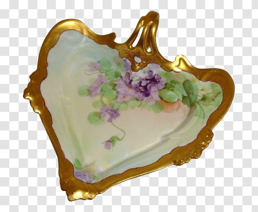 Porcelain - Dishware - Hand Painted Heart Transparent PNG