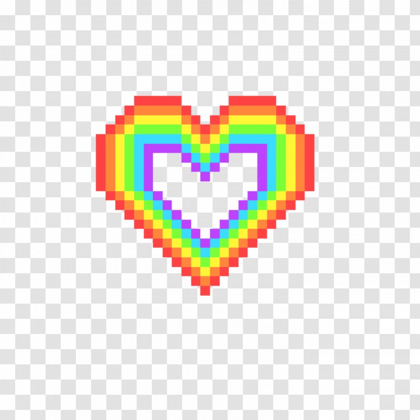 Heart Pixel Art - Geek - Symbol Logo Transparent PNG