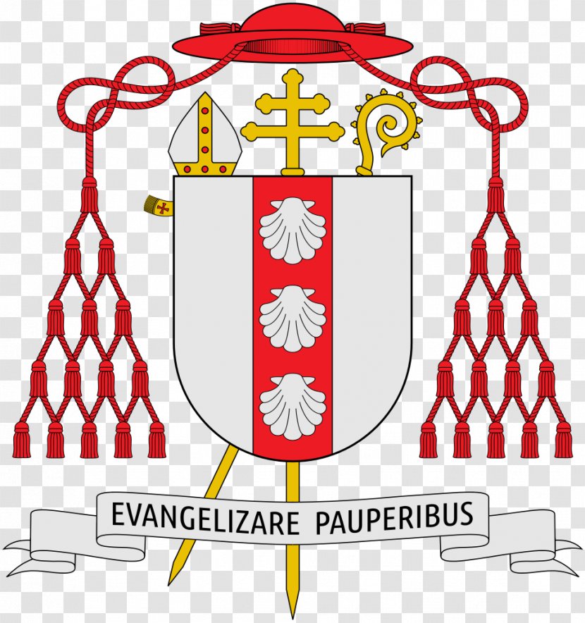 Cardinal Coat Of Arms Crest Ecclesiastical Heraldry Catholicism - Christmas Decoration - Francis Spellman Transparent PNG