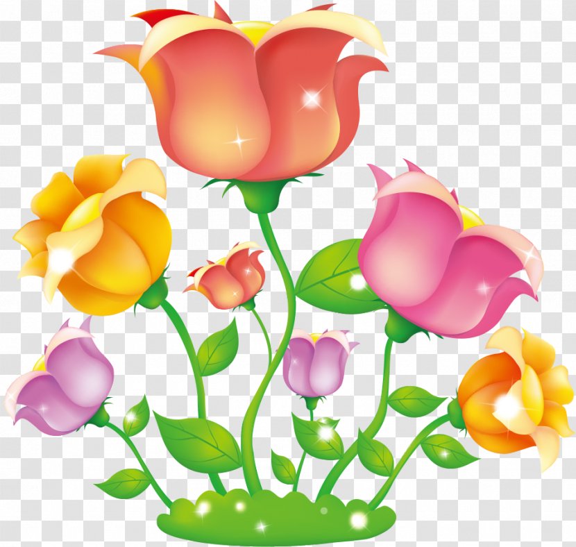 Flowers Background - Flowerpot - Artificial Flower Plant Stem Transparent PNG
