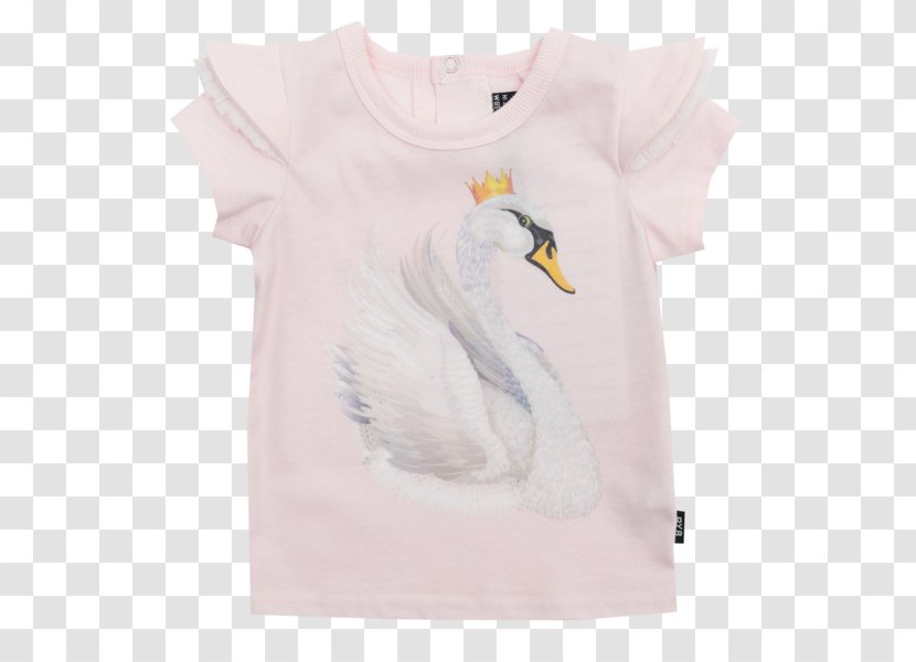 T-shirt Water Bird Clothing Sleeve - Animal - Pink Swan Transparent PNG