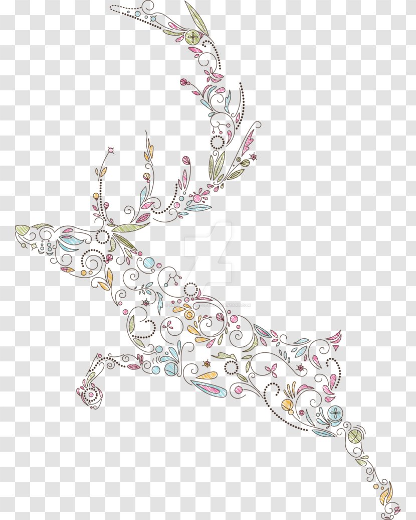 Reindeer Christmas - Body Jewelry - Deer Transparent PNG