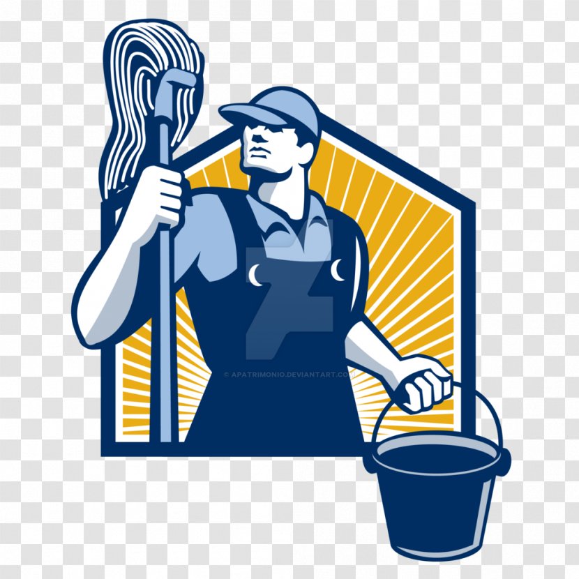 Janitor Stock Photography Royalty-free Cleaning Clip Art - Mop - Ucket Transparent PNG