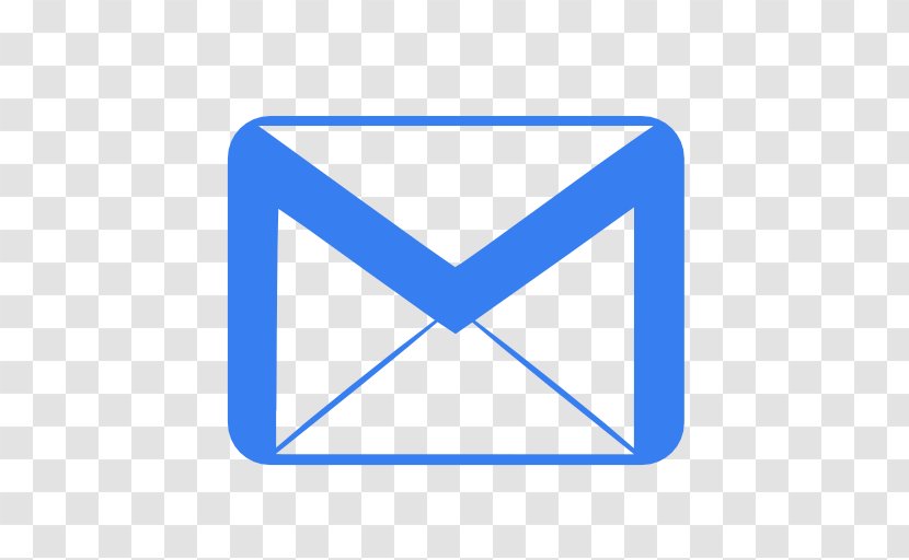 Blue Triangle Mail Area - Text - Communication Email Transparent PNG